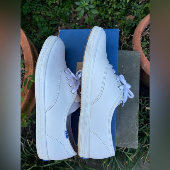 Keds LEATHER women’s Champion White Sneakers - display model - Picture 6 of 8